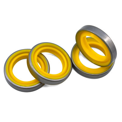 Διπλό χείλος CAT Wiper Αδιάβροχη σφραγίδα DWI PU χάλυβα 51.89mm Υδραυλική σφραγίδα σκόνης